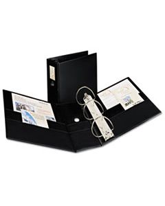 AVE08901 DURABLE NON-VIEW BINDER WITH DURAHINGE AND EZD RINGS, 3 RINGS, 5" CAPACITY, 11 X 8.5, BLACK