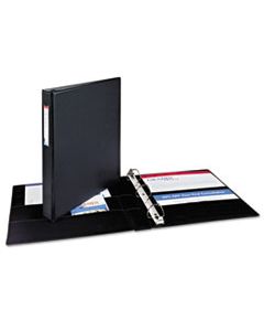 AVE08302 DURABLE NON-VIEW BINDER WITH DURAHINGE AND EZD RINGS, 3 RINGS, 1" CAPACITY, 11 X 8.5, BLACK