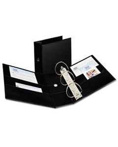 AVE07901 DURABLE NON-VIEW BINDER WITH DURAHINGE AND EZD RINGS, 3 RINGS, 5" CAPACITY, 11 X 8.5, BLACK