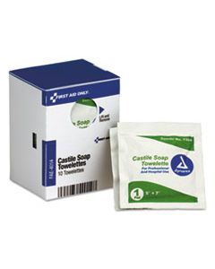 FAOFAE4014 REFILL F/SMARTCOMPLIANCE GENERAL BUSINESS CABINET, CASTILE SOAP WIPES,5X7,10/BX