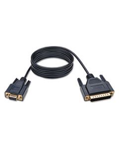 TRPP456006 NULL MODEM SERIAL DB9 SERIAL CABLE, DB9 TO DB25 (F/M), 6 FT., BEIGE