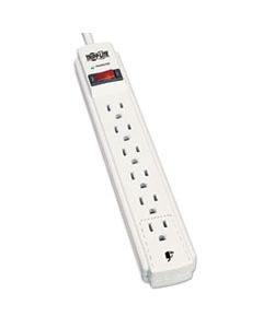 TRPTLP604 PROTECT IT! SURGE PROTECTOR, 6 OUTLETS, 4 FT. CORD, 790 JOULES, LIGHT GRAY
