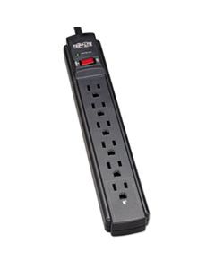 TRPTLP606B PROTECT IT! SURGE PROTECTOR, 6 OUTLETS, 6 FT. CORD, 790 JOULES, BLACK