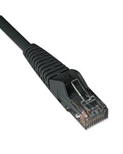 TRPN201001BK CAT6 GIGABIT SNAGLESS MOLDED PATCH CABLE, RJ45 (M/M), 1 FT., BLACK