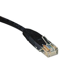 TRPN002014BK CAT5E 350MHZ MOLDED PATCH CABLE, RJ45 (M/M), 14 FT., BLACK