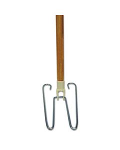 BWK1492 WEDGE DUST MOP HEAD FRAME/NATURAL WOOD HANDLE, 15/16" DIA. X 48" LONG