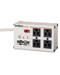 TRPISOBAR4 ISOBAR SURGE PROTECTOR, 4 OUTLETS, 6 FT. CORD, 3330 JOULES, METAL HOUSING