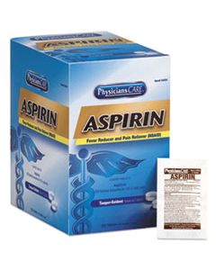 FAO54034 ASPIRIN TABLETS, 250 DOSES PER BOX