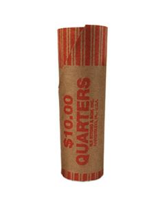 PMC65072 PREFORMED TUBULAR COIN WRAPPERS, QUARTERS, $10, 1000 WRAPPERS/CARTON