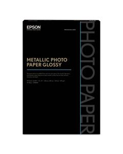 EPSS045590 PROFESSIONAL MEDIA METALLIC GLOSS PHOTO PAPER, 5.5 MIL, 13 X 19, WHITE, 25/PACK