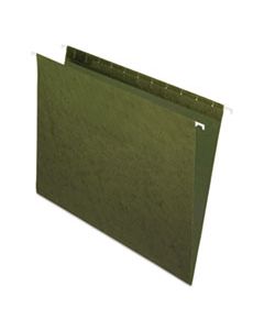 PFX81600 STANDARD GREEN HANGING FOLDERS, LETTER SIZE, STRAIGHT TAB, STANDARD GREEN, 25/BOX