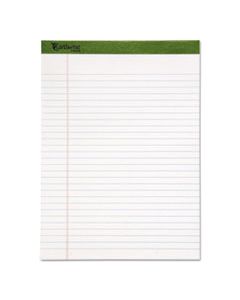 TOP20172 EARTHWISE BY OXFORD RECYCLED PAD, WIDE/LEGAL RULE, 8.5 X 11.75, WHITE, 50 SHEETS, DZ