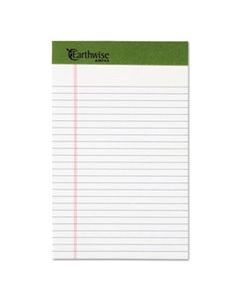 TOP20152 EARTHWISE BY OXFORD WRITING PAD, NARROW RULE, 5 X 8, WHITE, 50 SHEETS, DOZEN