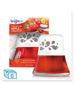 BRI900022CT SCENTED OIL AIR FRESHENER, MACINTOSH APPLE AND CINNAMON, RED, 2.5 OZ, 6/CARTON