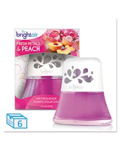 BRI900134CT SCENTED OIL AIR FRESHENER DIFFUSER, FRESH PETALS AND PEACH, PINK, 2.5 OZ, 6/CARTON