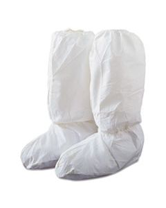 DRPIC444SL TYVEK ISOCLEAN HIGH BOOT COVERS WITH PVC SOLES, WHITE, LARGE, 200/CARTON