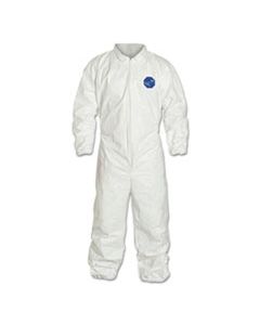 DUPTY125S6X TYVEK COVERALLS WITH ELASTIC WRISTS AND ANKLES, WHITE, 6X-LARGE, 25/CARTON