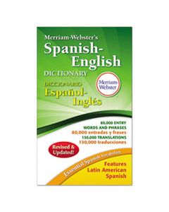 MER824 MERRIAM-WEBSTER'S SPANISH-ENGLISH DICTIONARY, 928 PAGES