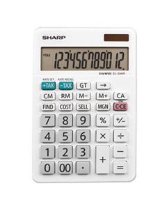 SHREL334W EL-334W LARGE DESKTOP CALCULATOR, 12-DIGIT LCD