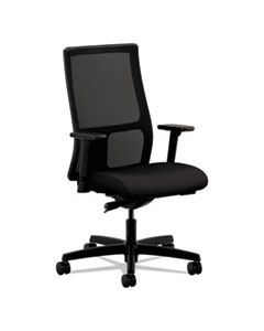 HONIW103CU10 IGNITION SERIES MESH MID-BACK WORK CHAIR, SUPPORTS UP TO 300 LBS., BLACK SEAT/BLACK BACK, BLACK BASE