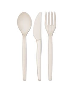 ECOEPS005 PSM WRAPPED CUTLERY KIT, WHITE, 250/CARTON