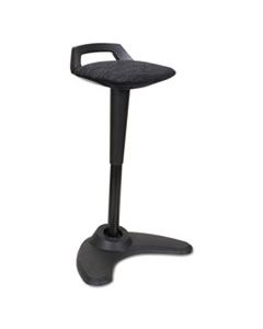 ALEAE35PSBK ADAPTIVERGO SIT TO STAND PERCH STOOL, BLACK SEAT/BLACK BACK, BLACK BASE