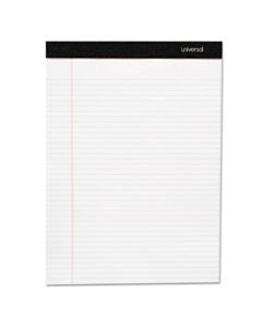 UNV30630 PREMIUM RULED WRITING PADS, WIDE/LEGAL RULE, 8.5 X 11, WHITE, 50 SHEETS, 6/PACK