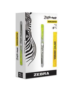 ZEB77050 ZAZZLE LIQUID INK HIGHLIGHTER, CHISEL TIP, FLUORESCENT YELLOW, DOZEN