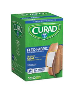 MIICUR0700RB FLEX FABRIC BANDAGES, ASSORTED SIZES, 100 PER BOX