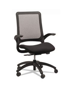 HAWK MESH-BACK CHAIR, SUPPORTS UP TO 250 LBS., BLACK SEAT/BLACK BACK, BLACK BASE