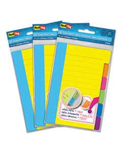 RTG10245 DIVIDER STICKY NOTES WITH TABS, ASSORTED COLORS, 60 SHEETS/SET, 3 SETS/BOX