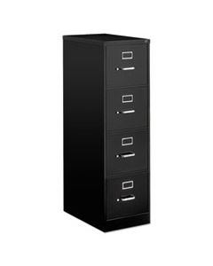 ALEVF1552BL FOUR-DRAWER ECONOMY VERTICAL FILE CABINET, LETTER, 15W X 25D X 52H, BLACK