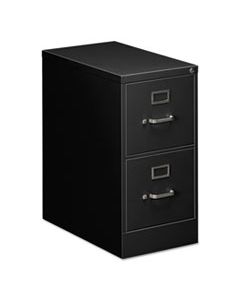 ALEVF1529BL TWO-DRAWER ECONOMY VERTICAL FILE CABINET, LETTER, 15W X 26.5D X 29H, BLACK