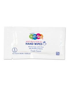 NICD11055 WET-NAP PREMOISTENED TOWELETTES, 5 X 7 3/4, WHITE, 100/PACK, 10 PACKS/CARTON