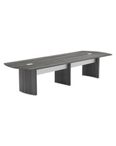 MLNMNMT72STLGS MEDINA CONFERENCE TABLE TOP, HALF-SECTION, 72 X 48, GRAY STEEL