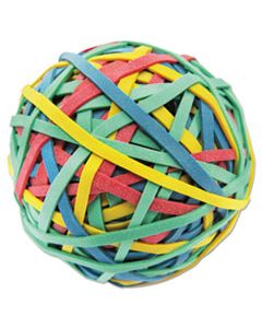 UNV00460 RUBBER BAND BALL, 3" DIAMETER, SIZE 32, ASSORTED COLORS, 260/PACK