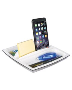 KTKORG490 DESK TOP ORGANIZER AND TABLET/PHONE HOLDER, PLASTIC, 8 1/4 X 8 1/4 X 2 3/4