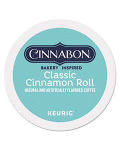 GMT6305 CINNABON CLASSIC CINNAMON ROLL COFFEE K-CUPS, 24/BOX