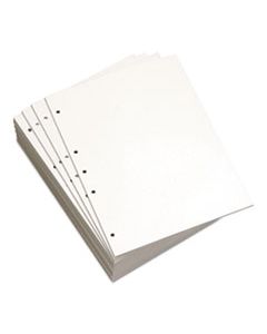 DMR851151 CUSTOM CUT-SHEET COPY PAPER, 92 BRIGHT, 5-HOLE, 20LB, 8.5 X 11, WHITE, 500/REAM