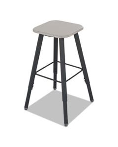 SAF1205BE ALPHABETTER ADJUSTABLE-HEIGHT STUDENT STOOL, SUPPORTS UP TO 250 LBS., BEIGE SEAT/BLACK BACK, BLACK BASE