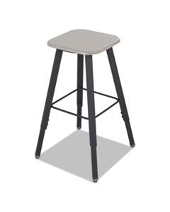 SAF1205BL ALPHABETTER ADJUSTABLE-HEIGHT STUDENT STOOL, SUPPORTS UP TO 250 LBS., BLACK SEAT/BLACK BACK, BLACK BASE