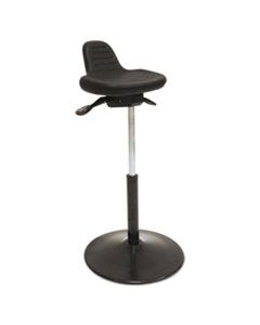 SSX1010276 PNEUMATIC SIT-STAND STOOL, BLACK SEAT/BLACK BACK, BLACK BASE