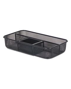 UNV20020 METAL MESH ORGANIZER TRAY, 10 5/8 X 6 X 2, BLACK