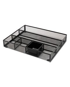 UNV20021 METAL MESH DRAWER ORGANIZER, 15 X 11 7/8 X 2 1/2, BLACK