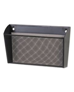 UNV20026 METAL MESH WALL FILESINGLE POCKET, 14 1/8 X 3 3/8 X 8 1/8, LETTER, BLACK