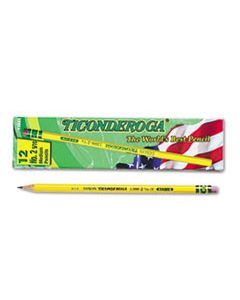 DIX13885 PENCILS, F (#2.5), BLACK LEAD, YELLOW BARREL, DOZEN