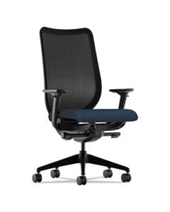 HONN103CU98 NUCLEUS SERIES WORK CHAIR WITH ILIRA-STRETCH M4 BACK, SUPPORTS UP TO 300 LBS., NAVY SEAT/BACK, BLACK BASE