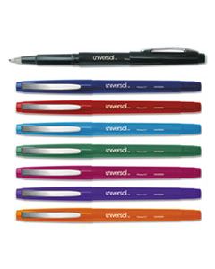 UNV50504 STICK POROUS POINT PEN, MEDIUM 0.7MM, ASSORTED INK/BARREL, 8/PACK