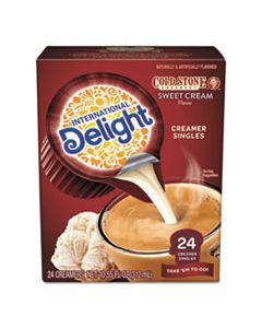 ITD102579 FLAVORED LIQUID NON-DAIRY CREAMER, COLDSTONE SWEET CREAM, MINI CUPS, 24/BOX