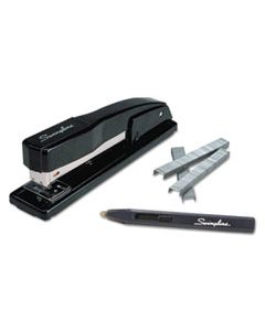 SWI44420 COMMERCIAL DESK STAPLER VALUE PACK, 20-SHEET CAPACITY, BLACK